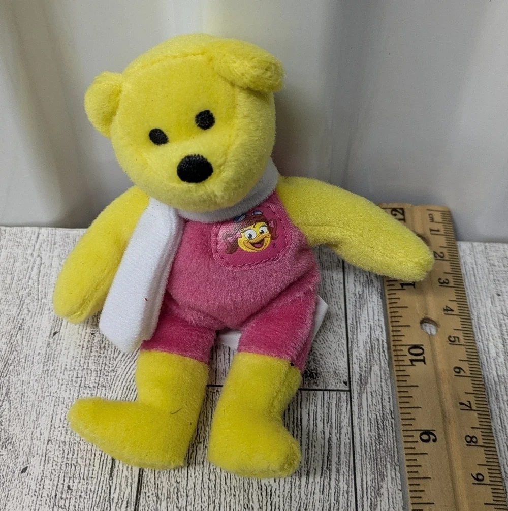 McDonald's Yellow and Pink Plush Bear Toy